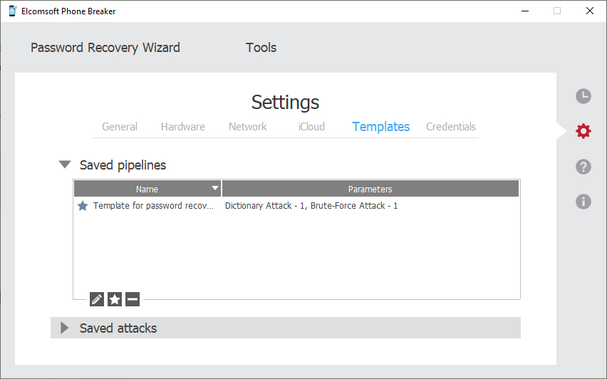 templates settings